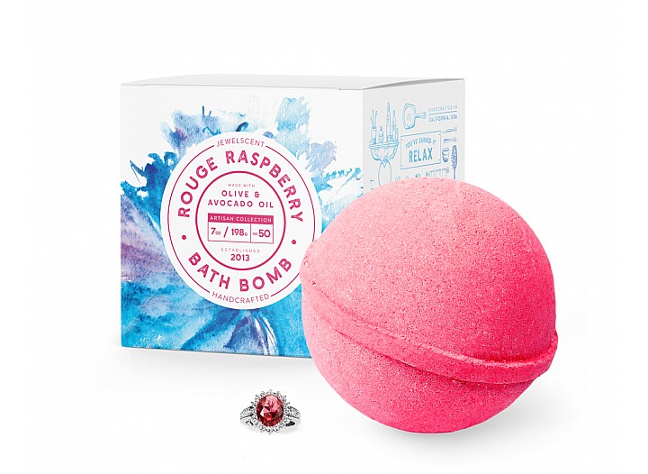 Bath Bombs Rouge Raspberry Jewelry Bath Bomb